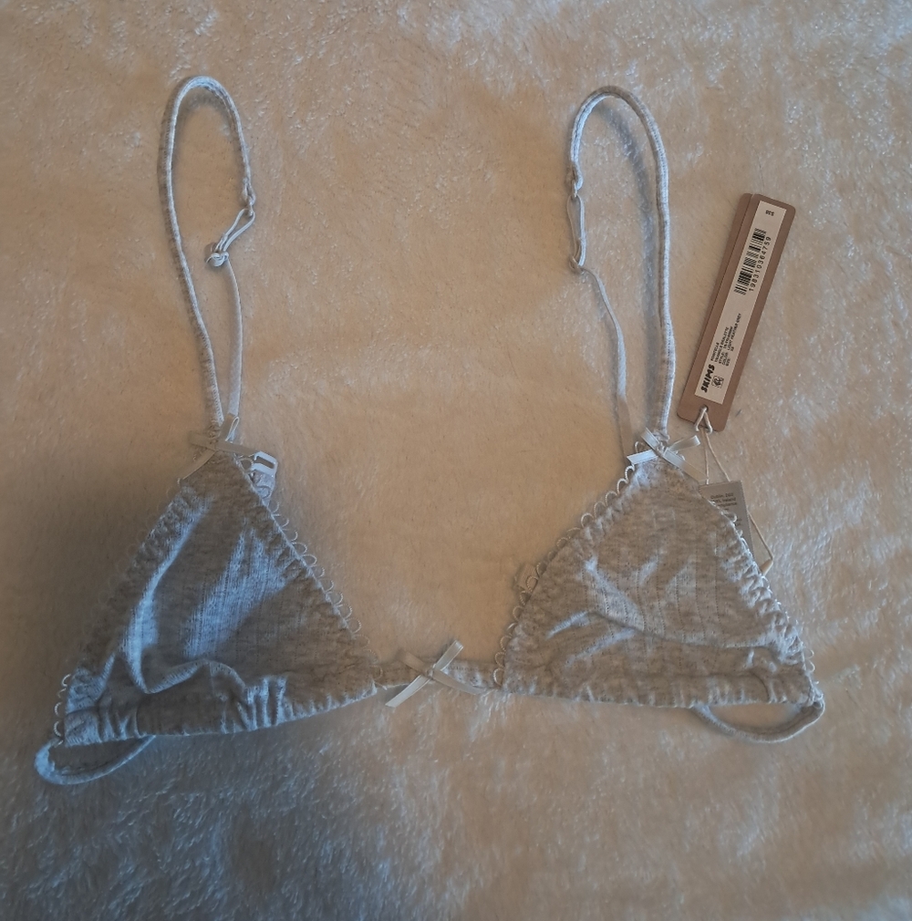 SKIMS Light Gray Triangle Bralette